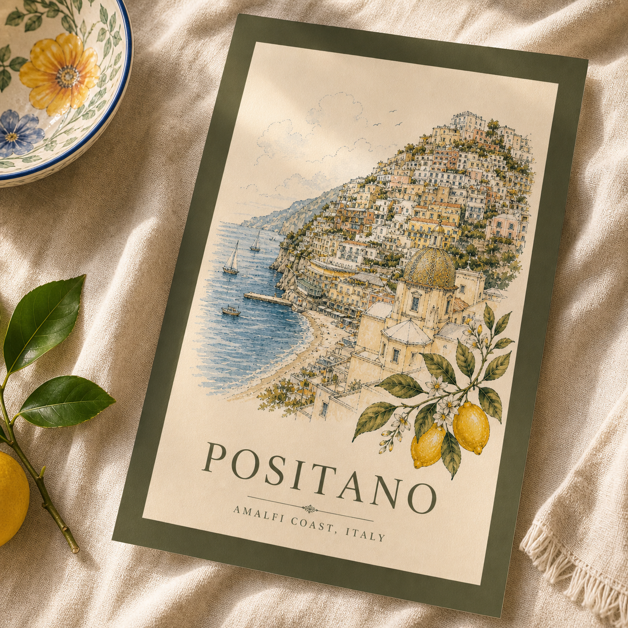 Positano Vintage Wall Art