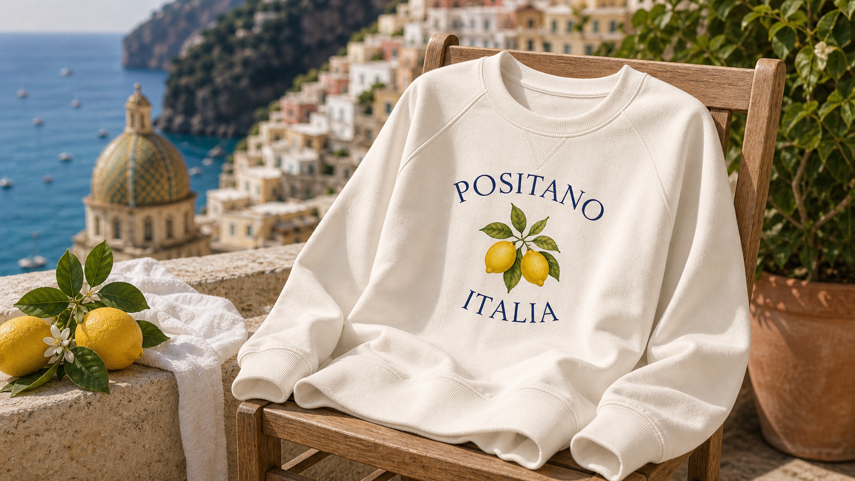 Positano Featherweight French Terry Sweatshirt