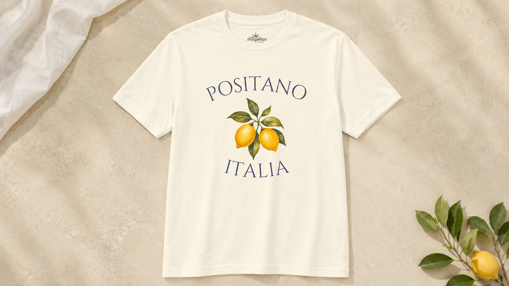 Positano Faded Cream Tee