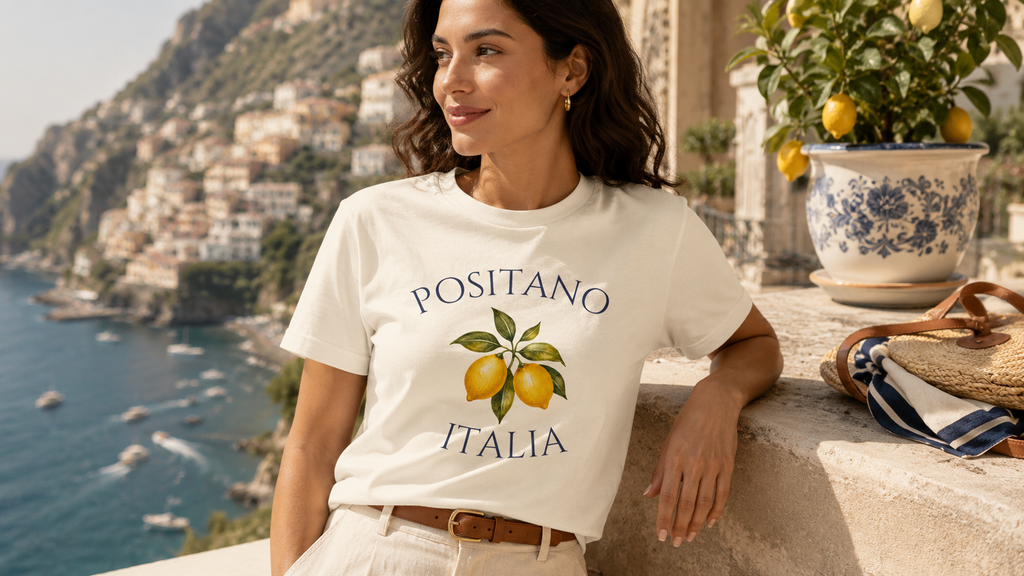 Positano Faded Cream Tee