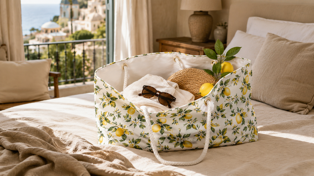 Positano Lemon Weekender Tote Bag