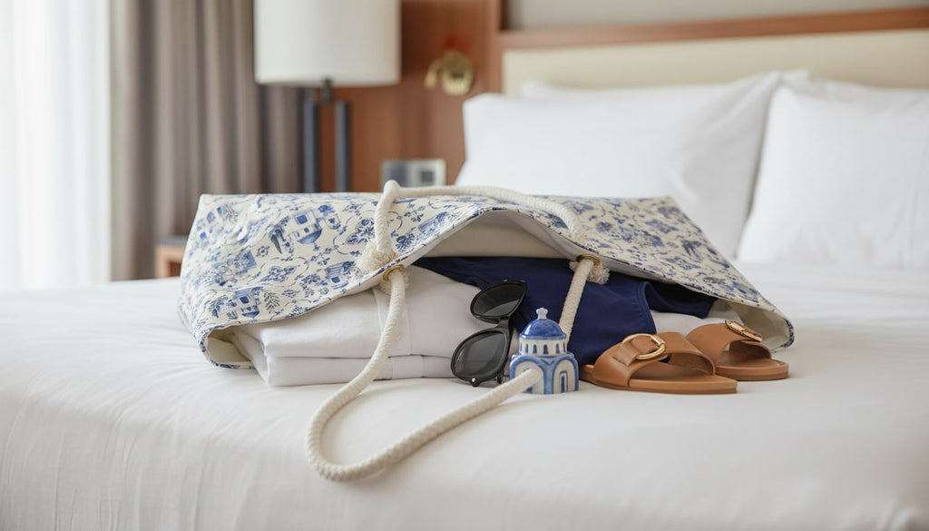 Santorini Weekender Tote Bag