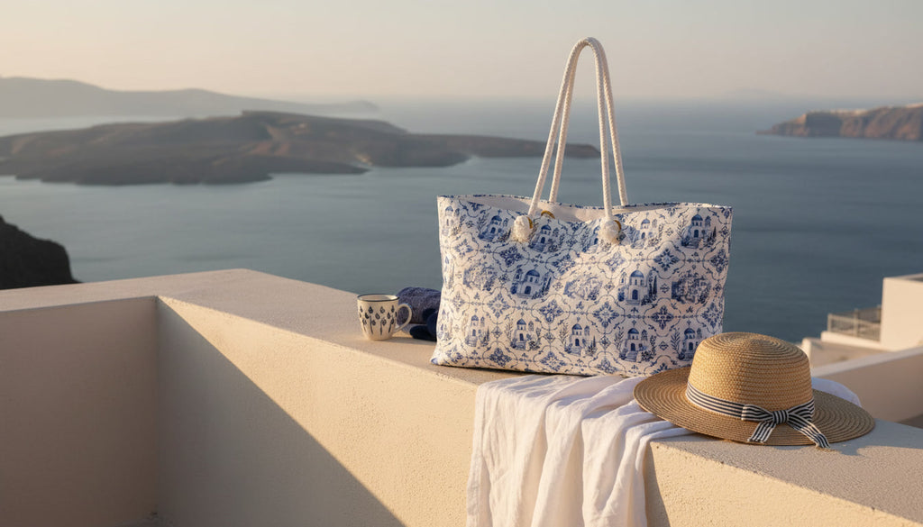 Santorini Weekender Tote Bag