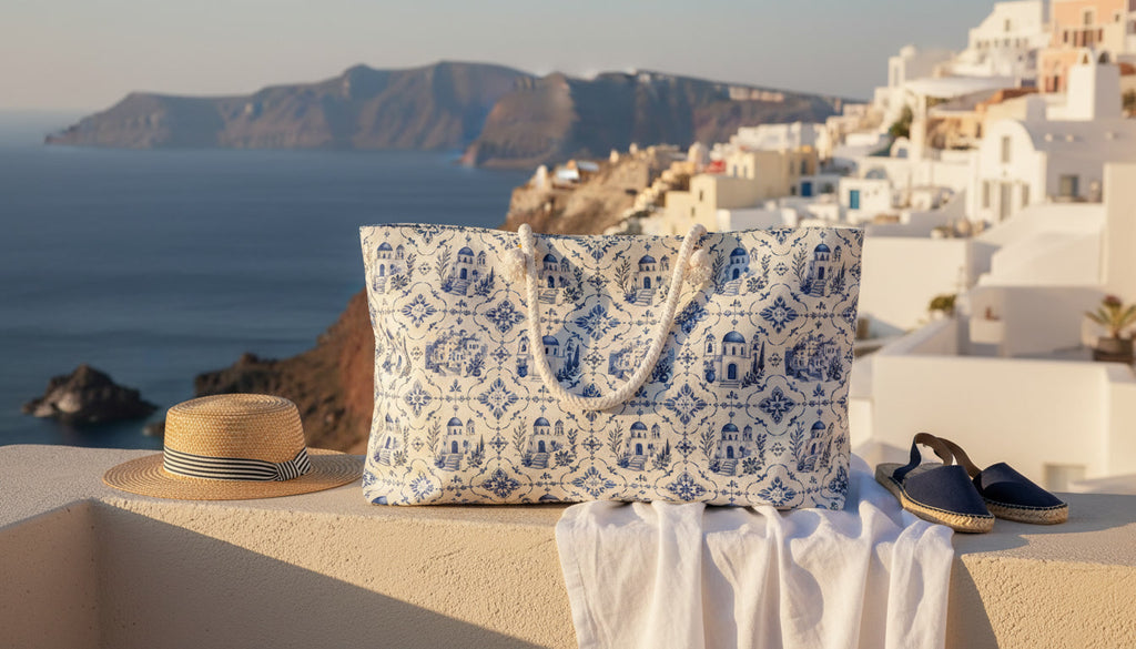 Santorini Weekender Tote Bag