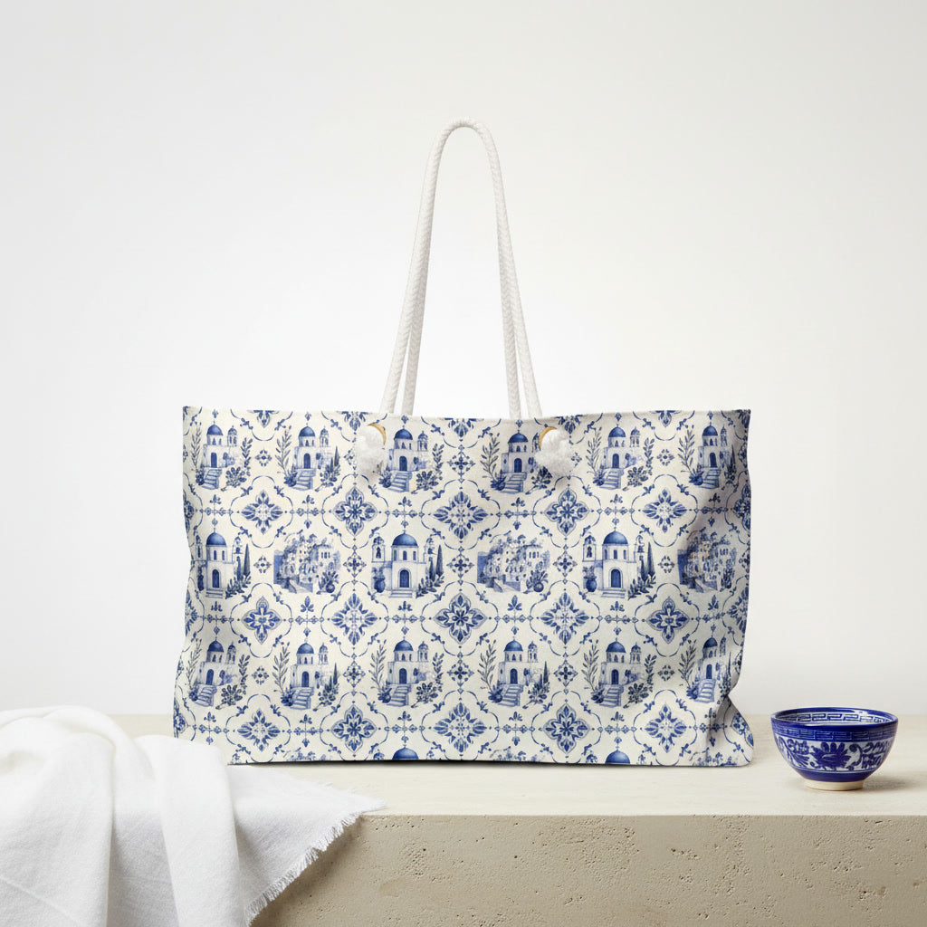 Santorini Weekender Tote Bag