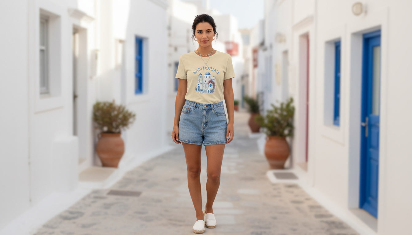 Santorini Vacation Tee