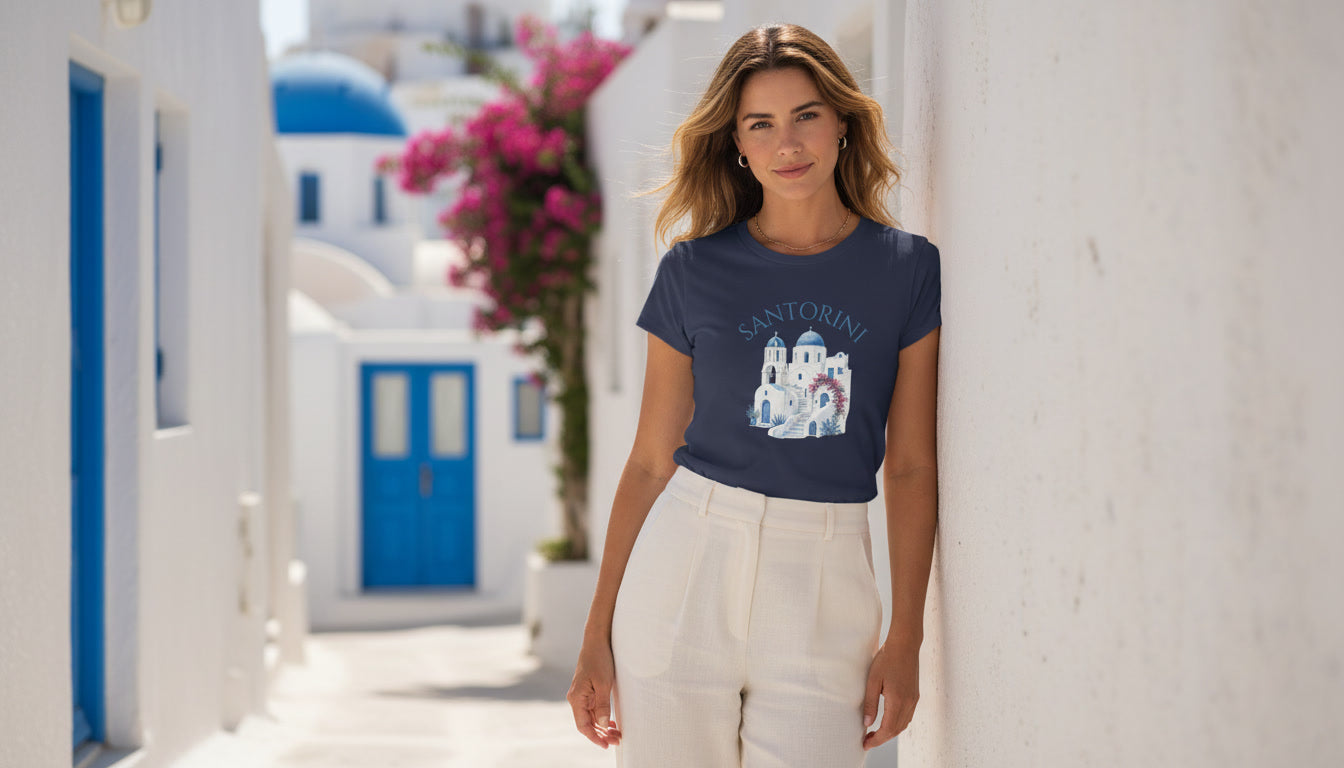 Santorini Vacation Tee