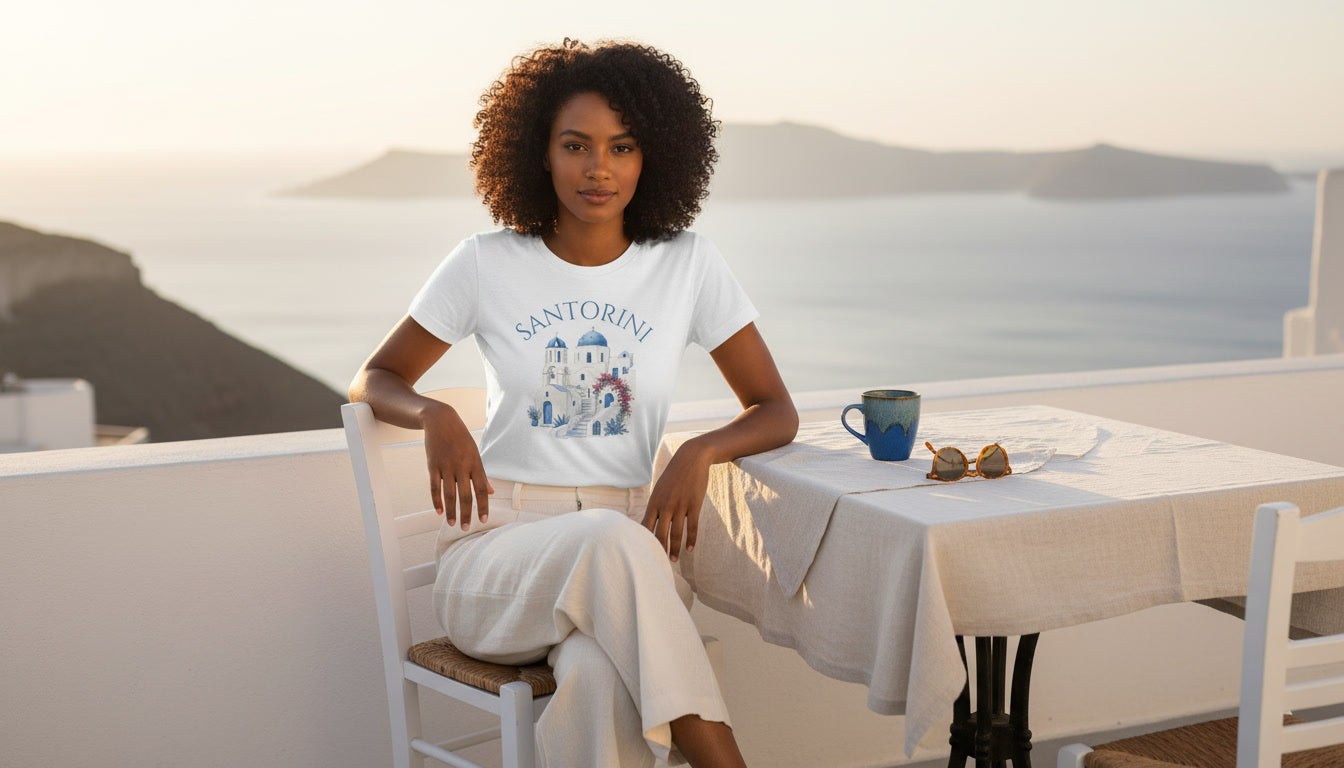 Santorini Vacation Tee