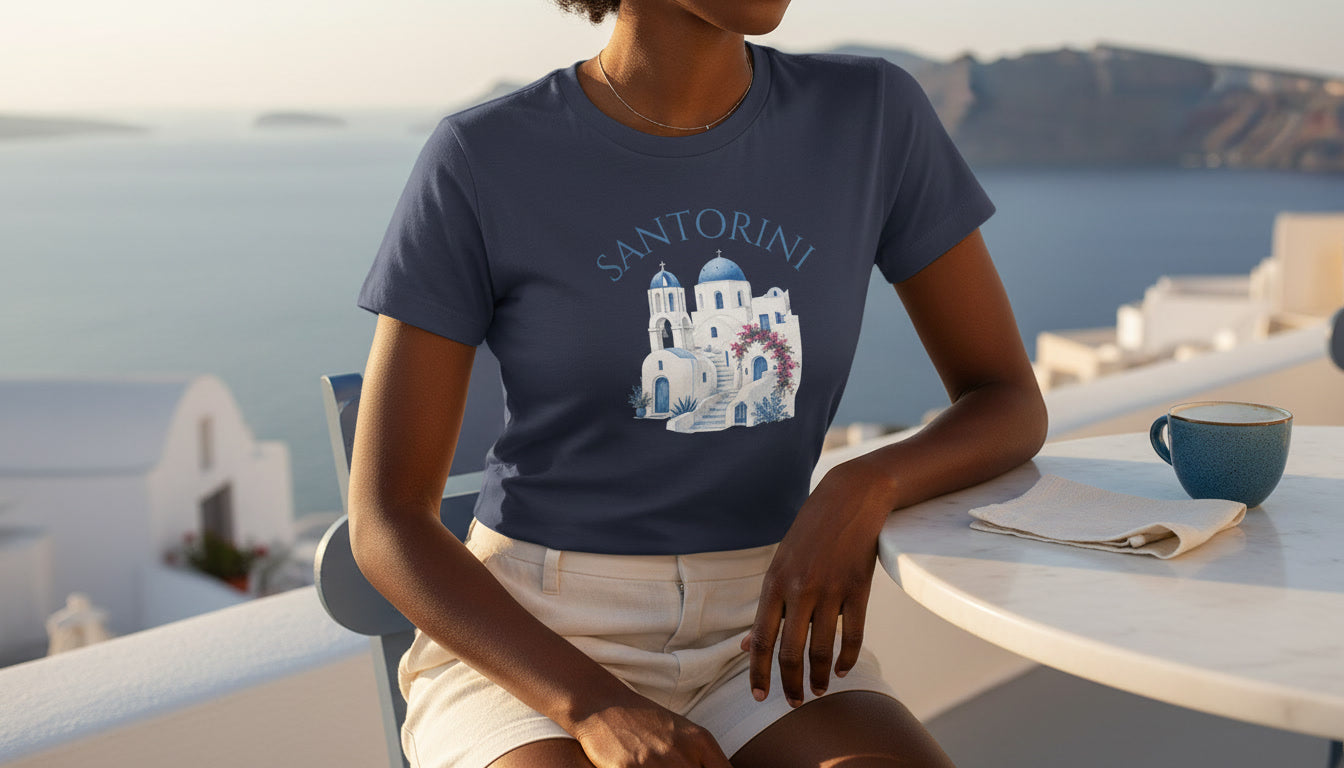 Santorini Vacation Tee