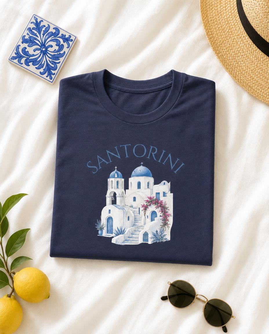 Santorini Vacation Tee