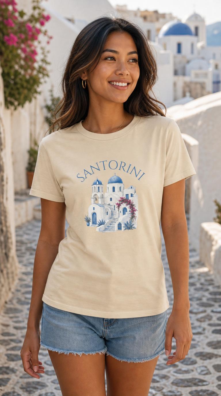 Santorini Vacation Tee