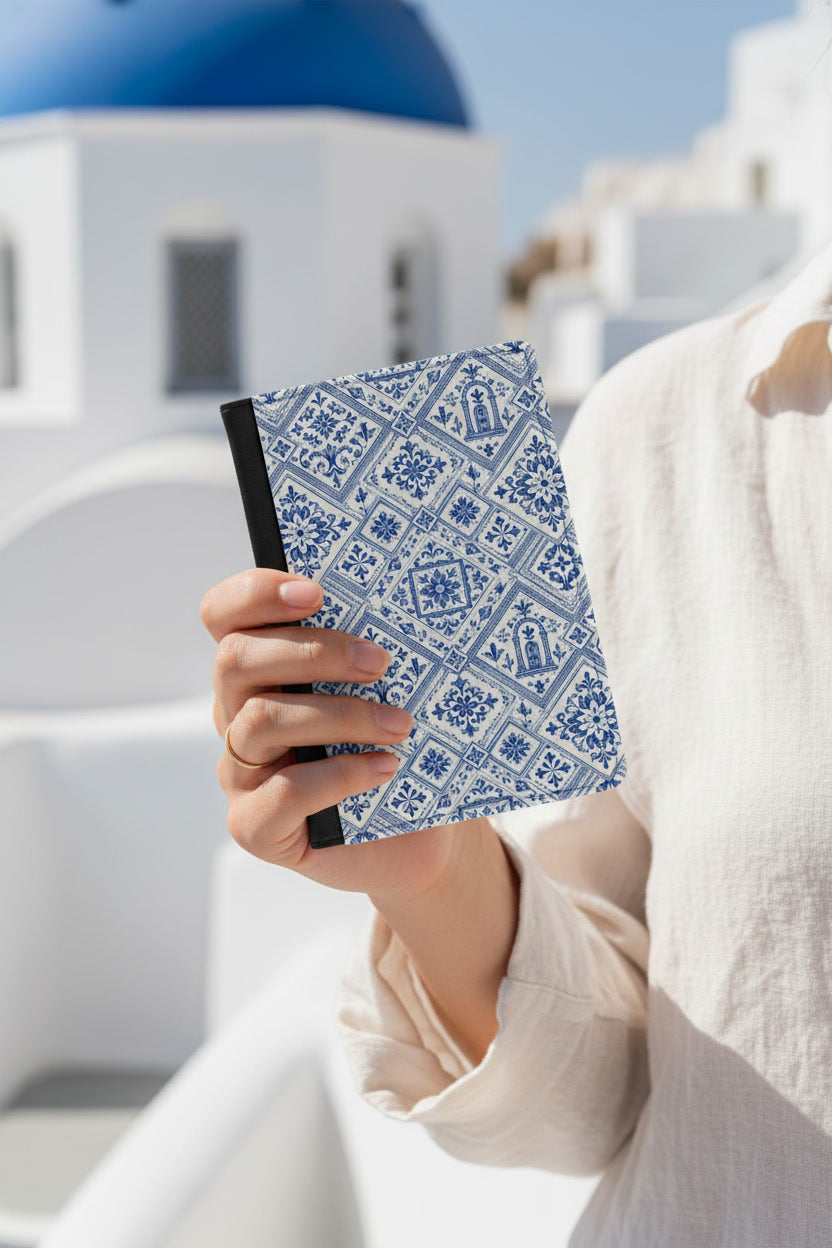 Santorini Passport Cover