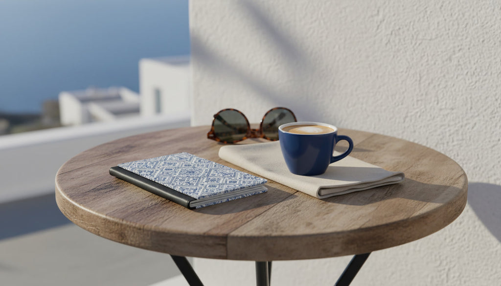 Santorini Passport Cover