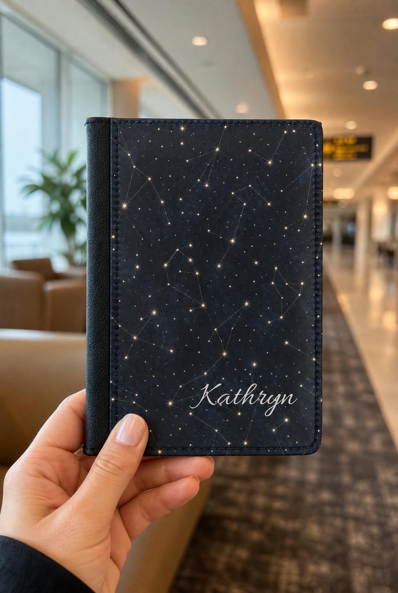Stargazer Personalized Passport Cover