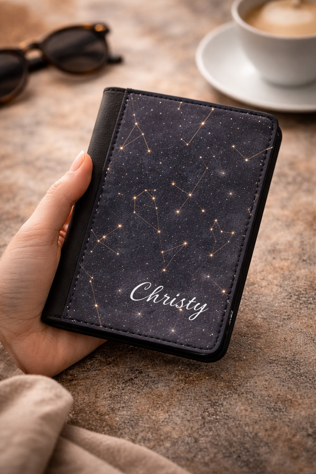 Stargazer Personalized Passport Cover