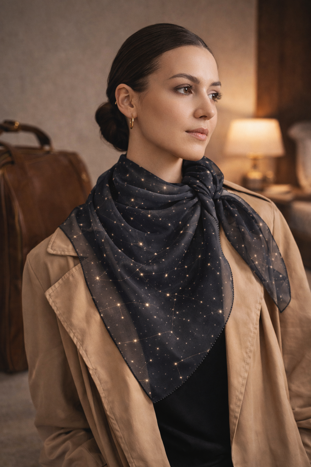 Celestial Featherweight Washable Scarf