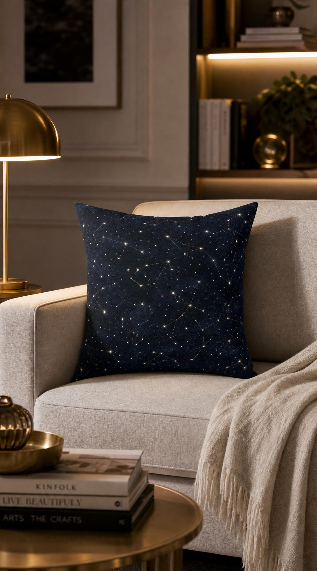Stargazer Celestial Boho Pillow
