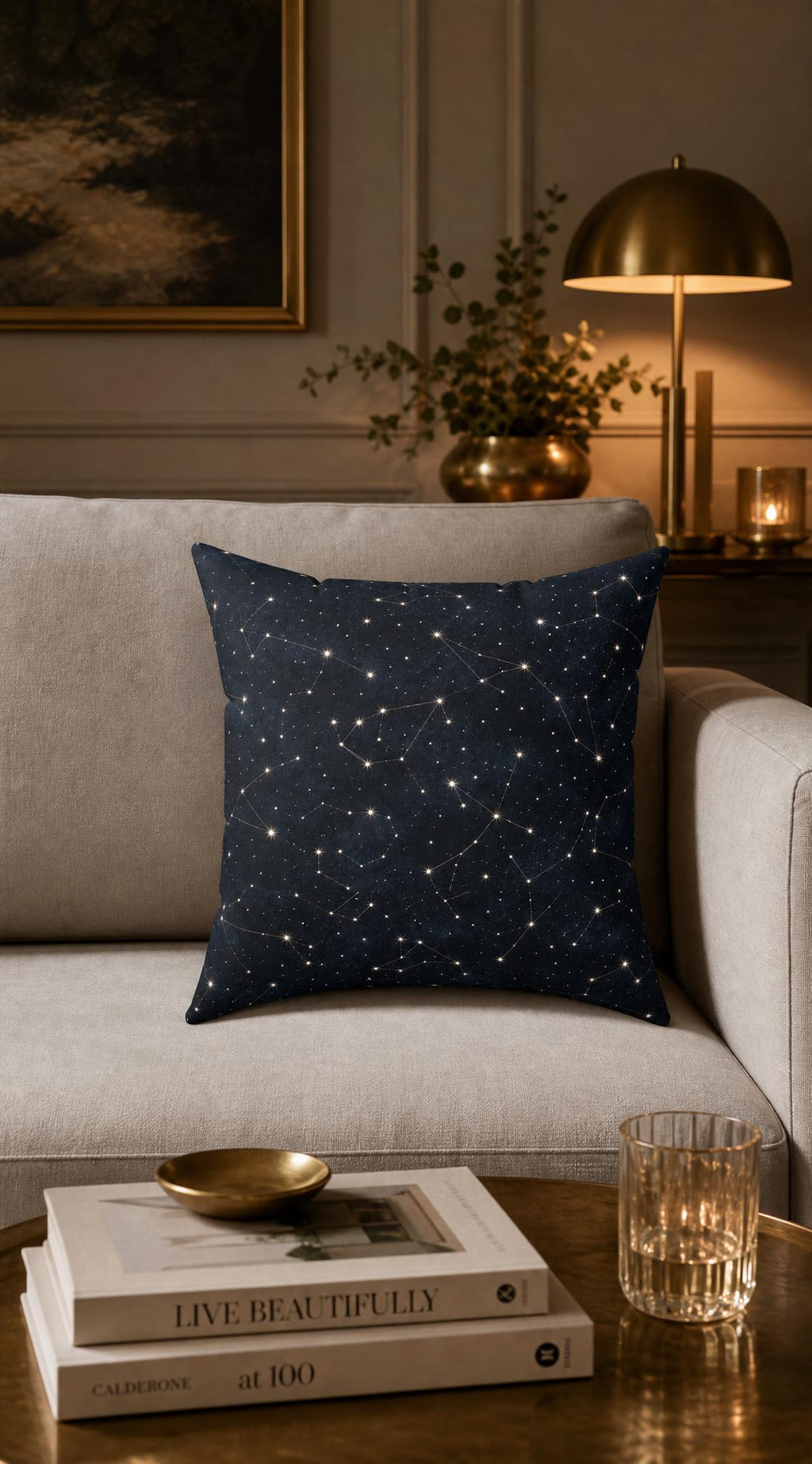Stargazer Celestial Boho Pillow