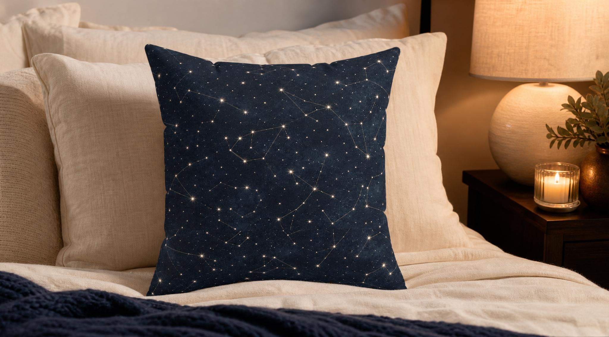 Stargazer Celestial Boho Pillow