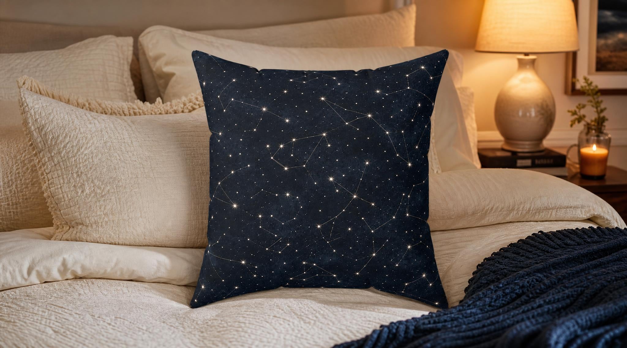 Stargazer Celestial Boho Pillow