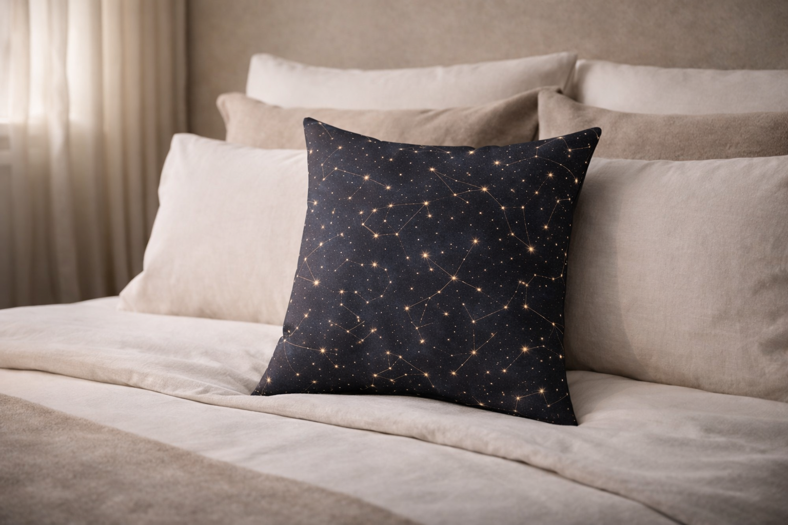 Stargazer Celestial Boho Pillow