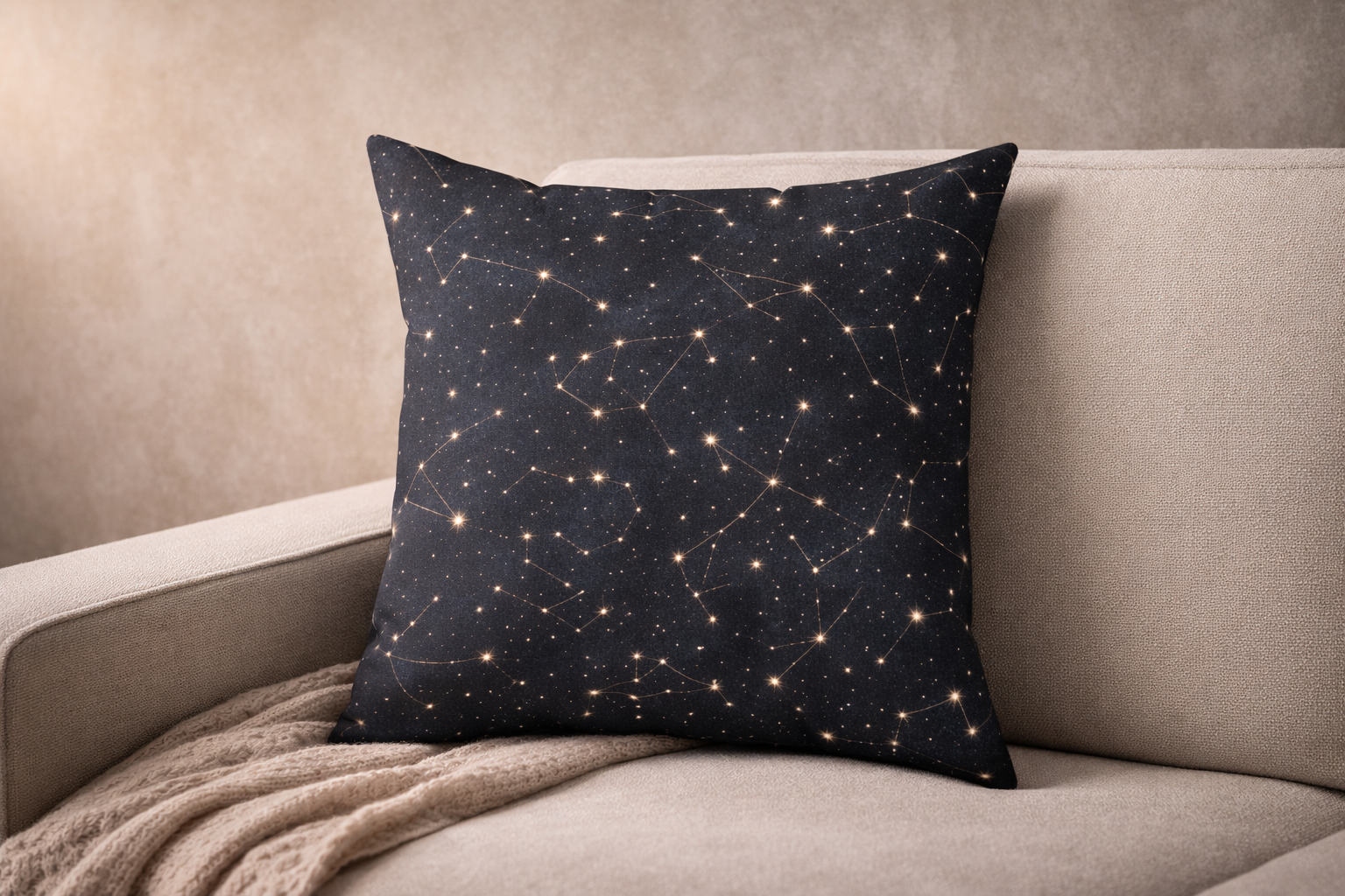 Stargazer Celestial Boho Pillow
