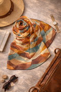 Geometric Desert Sunset Washable Scarf