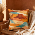 Geometric Desert Sunset Throw Pillow