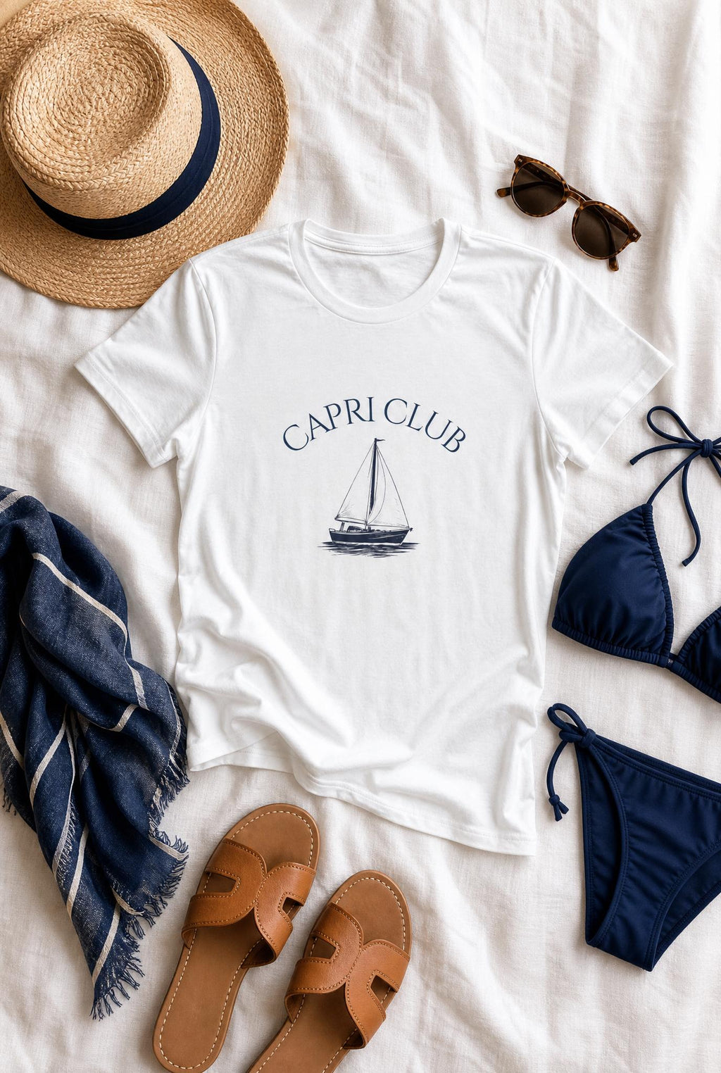 Capri Club Sailboat Travel Shirt