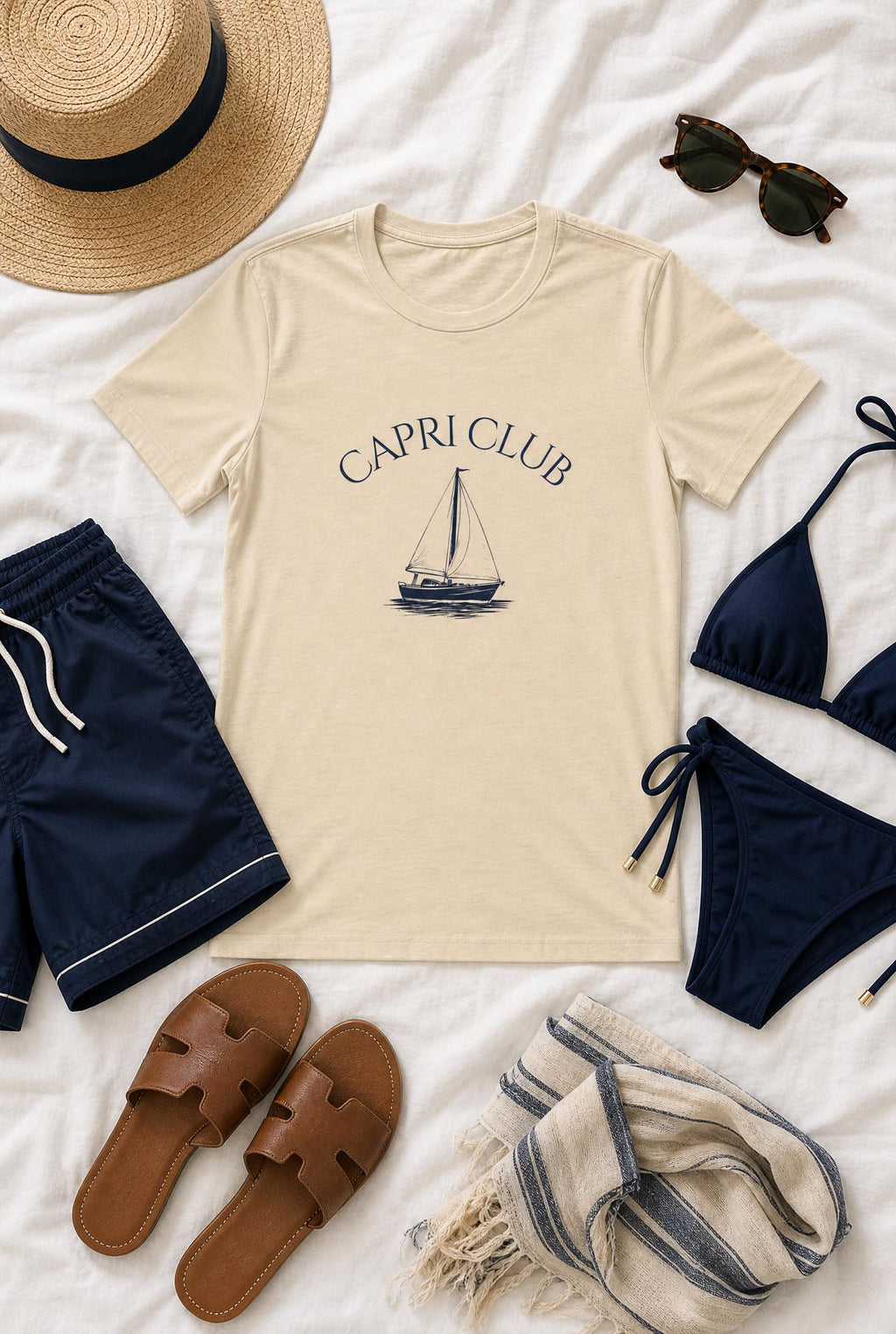 Capri Club Sailboat Travel Shirt