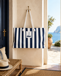 Nautical Sailboat Stripes Capri Club Weekender Bag