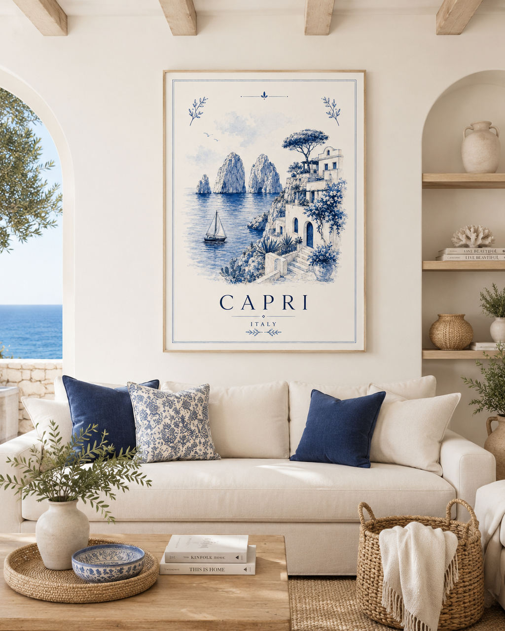 Capri Club Vintage Travel Poster