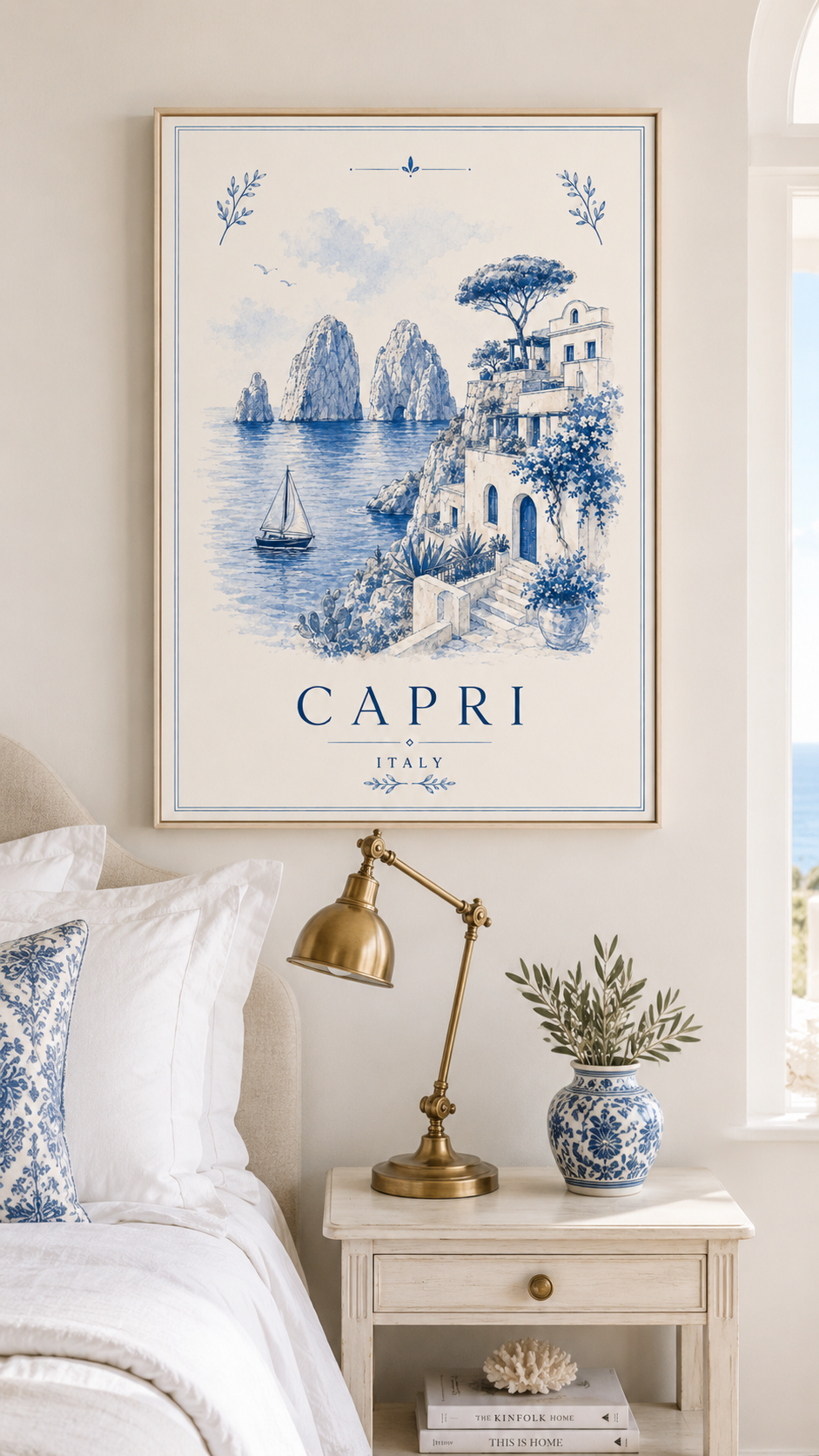 Capri Club Vintage Travel Poster