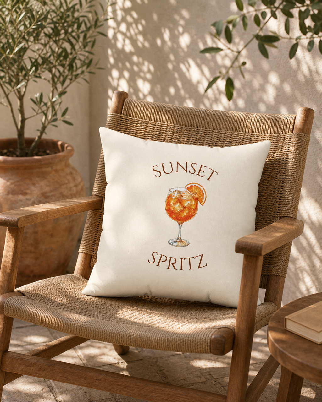 Sunset Spritz Reversible Throw Pillow