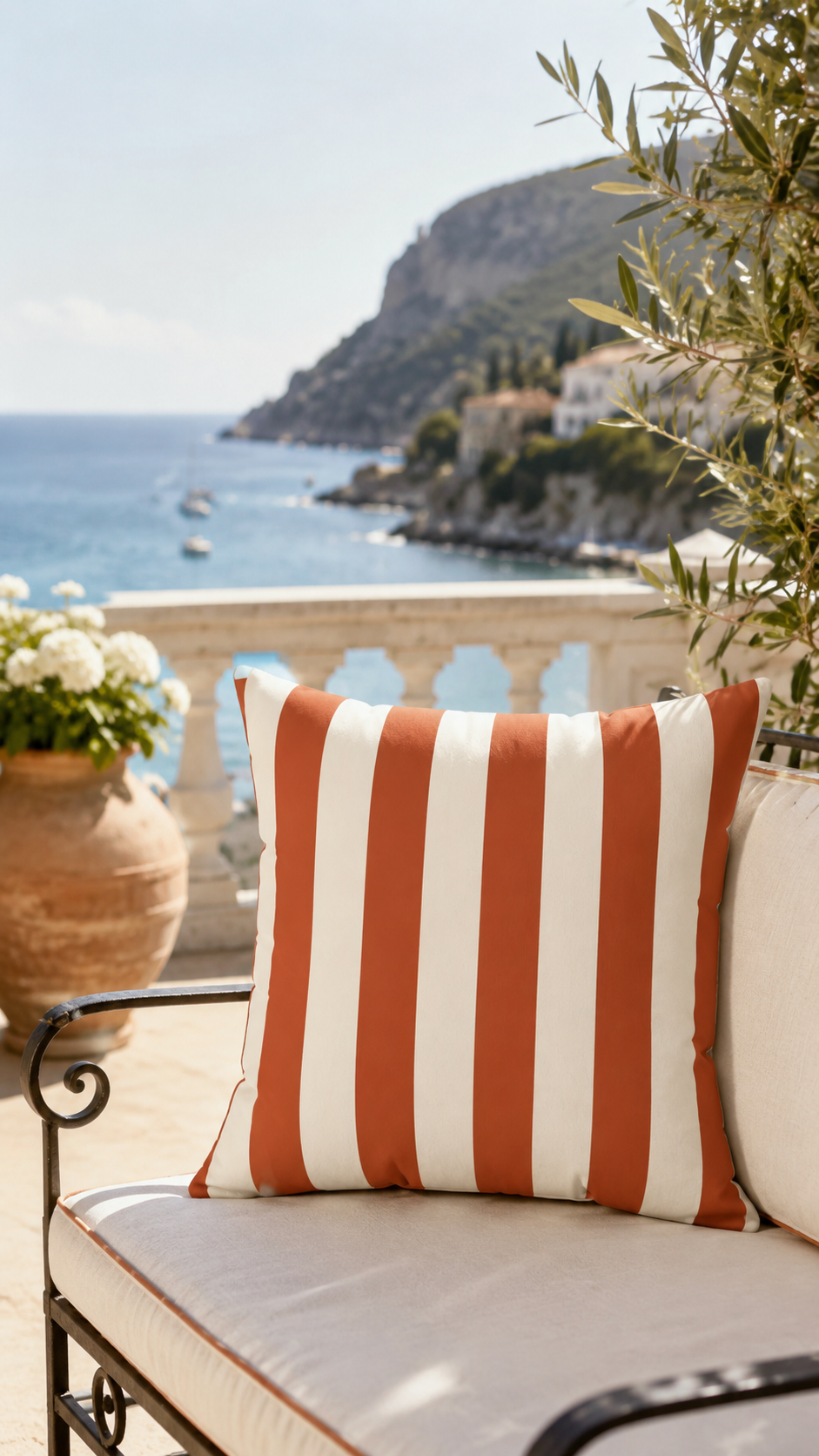 Sunset Spritz Reversible Throw Pillow