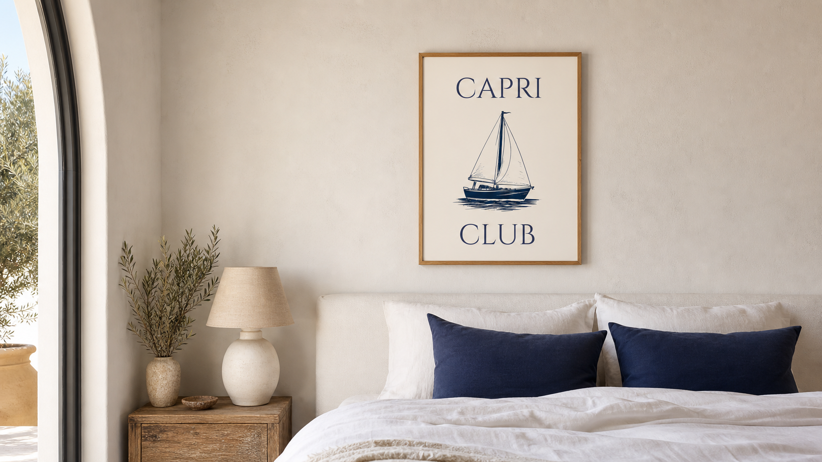 Capri Club Nautical Art Print
