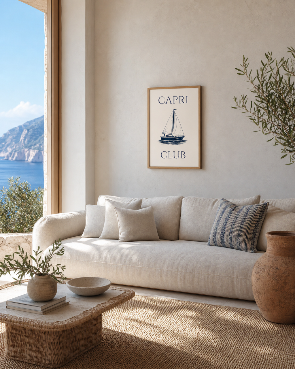 Capri Club Nautical Art Print