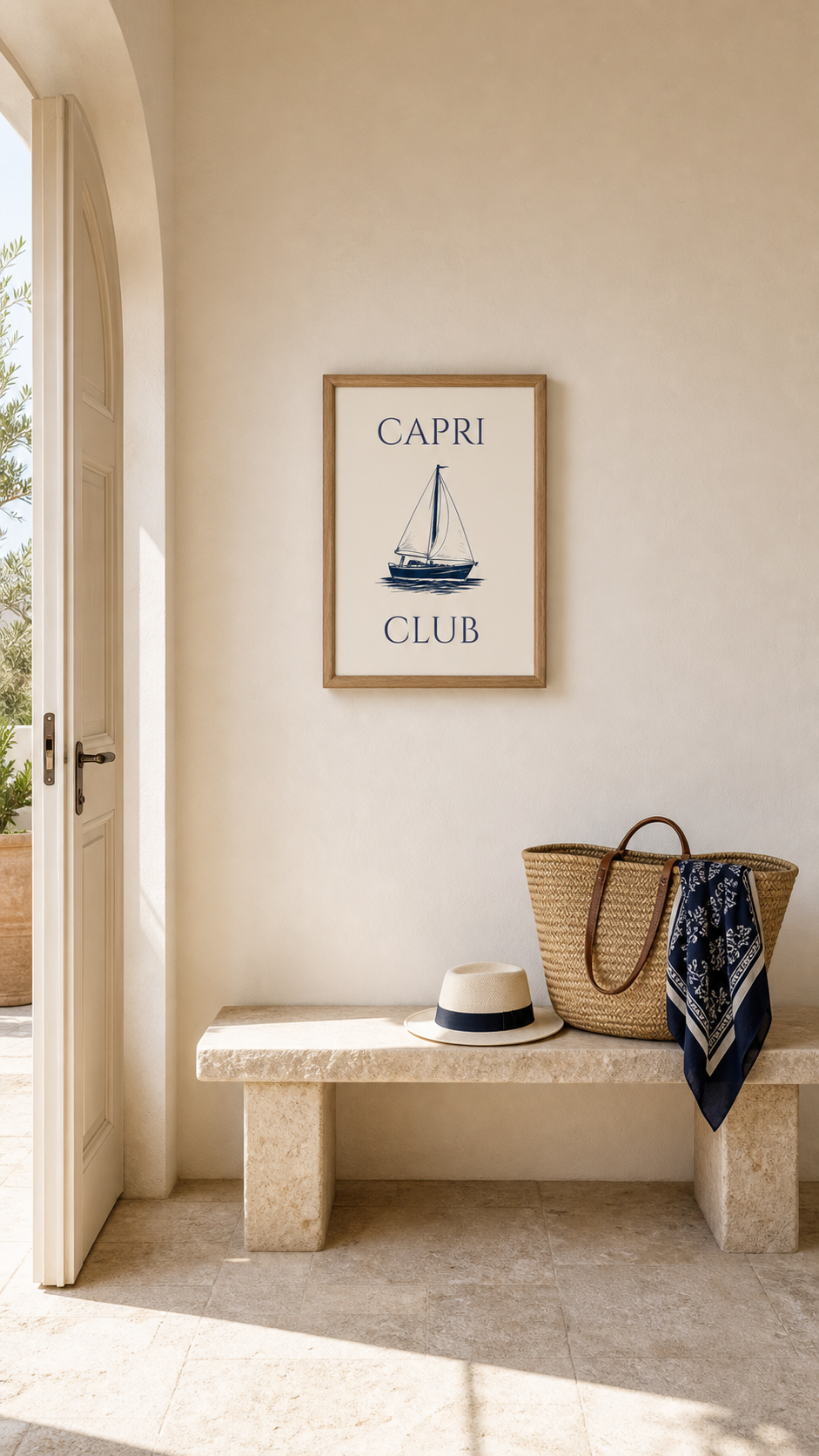 Capri Club Nautical Art Print
