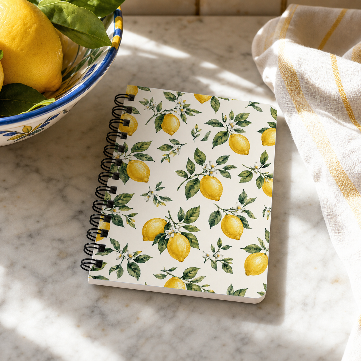 Positano Lemon Print Travel Journal