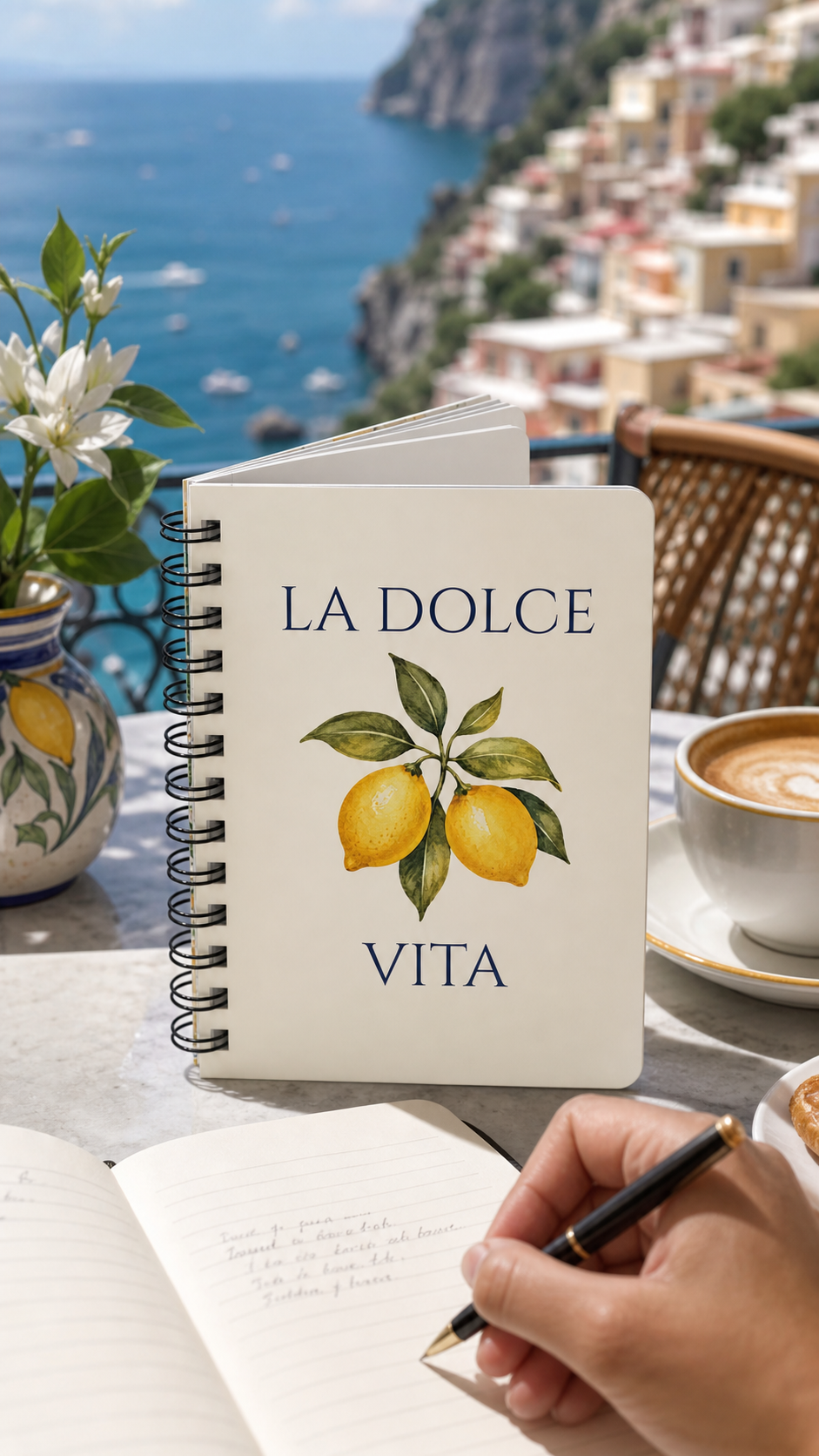 La Dolce Vita Lemon Italian Notebook