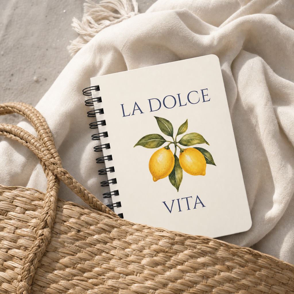 La Dolce Vita Lemon Italian Notebook