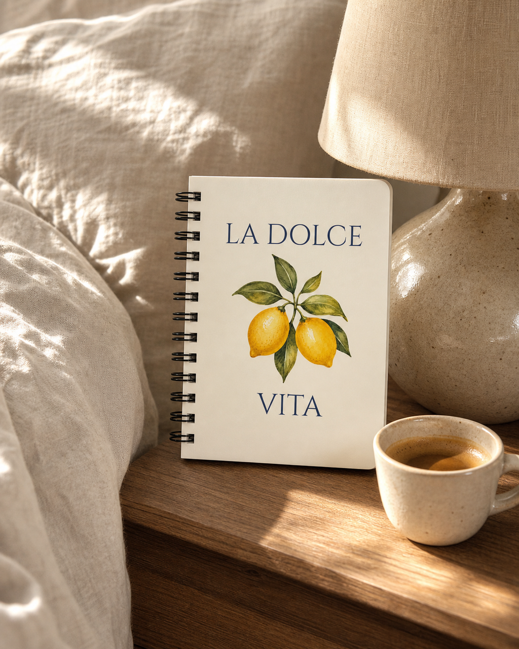La Dolce Vita Lemon Italian Notebook