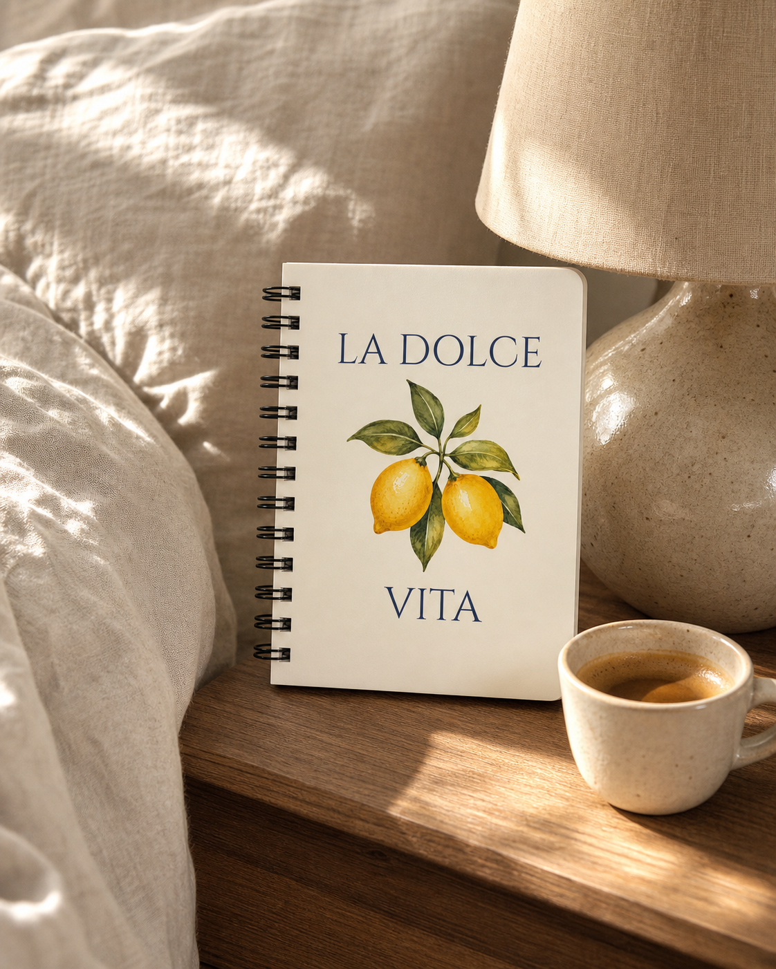 La Dolce Vita Lemon Italian Notebook