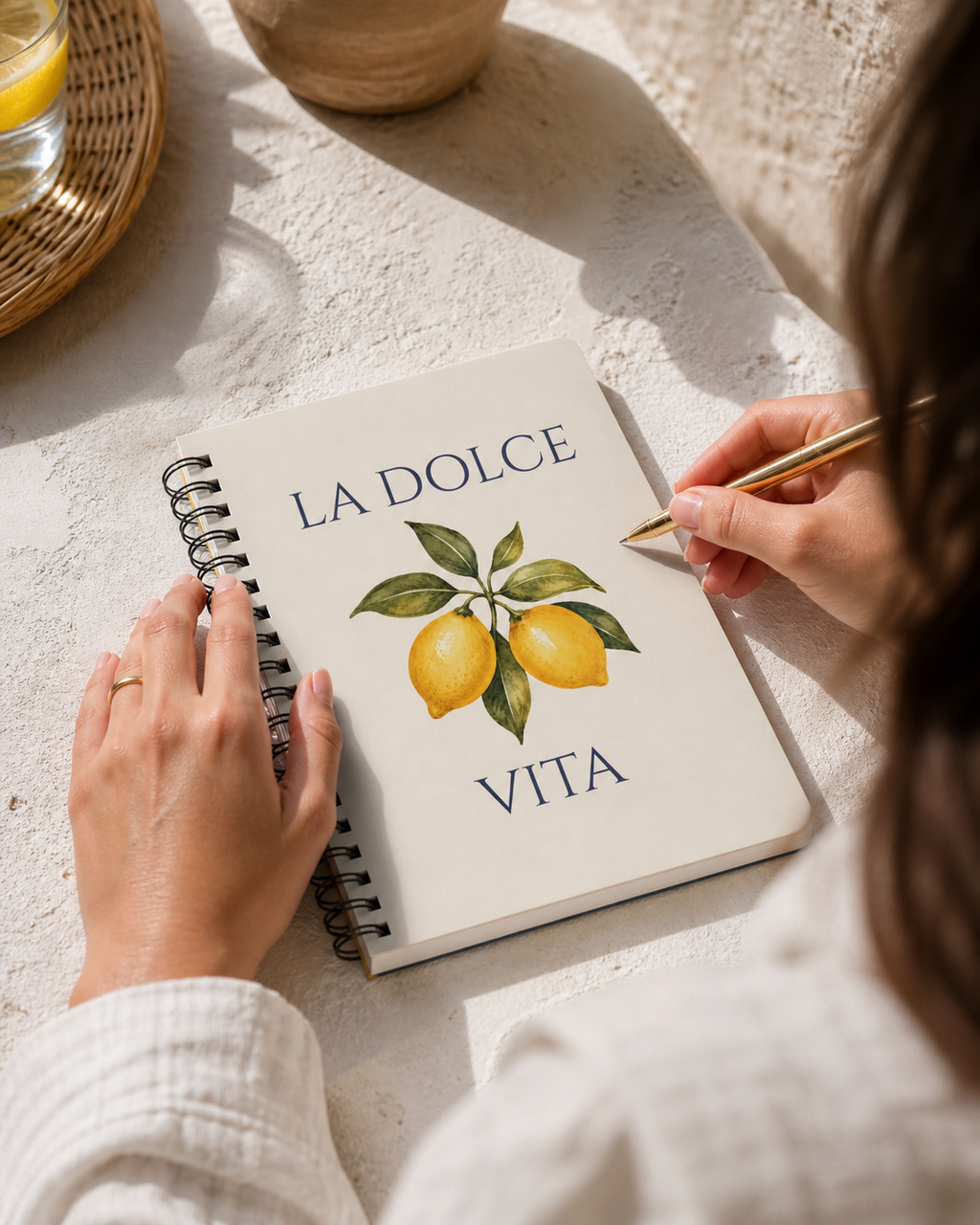 La Dolce Vita Lemon Italian Notebook