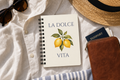 La Dolce Vita Lemon Italian Notebook