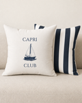 Capri Club Nautical Striped Pillow