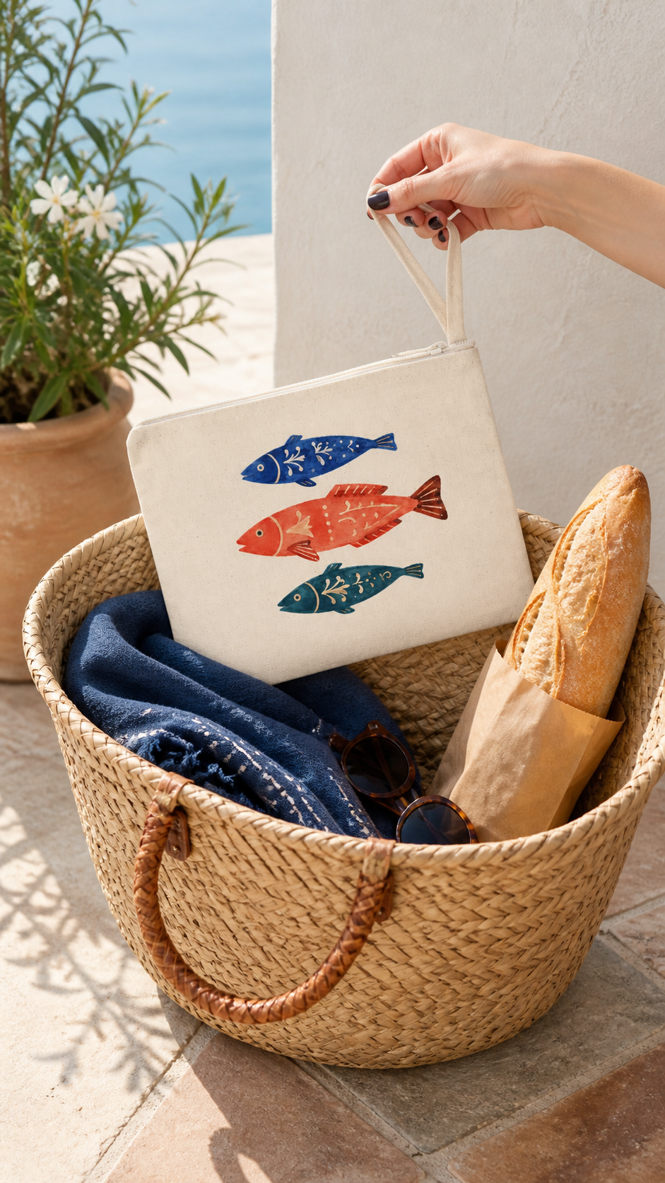 Painted Fish Costa Brava Travel Pouch