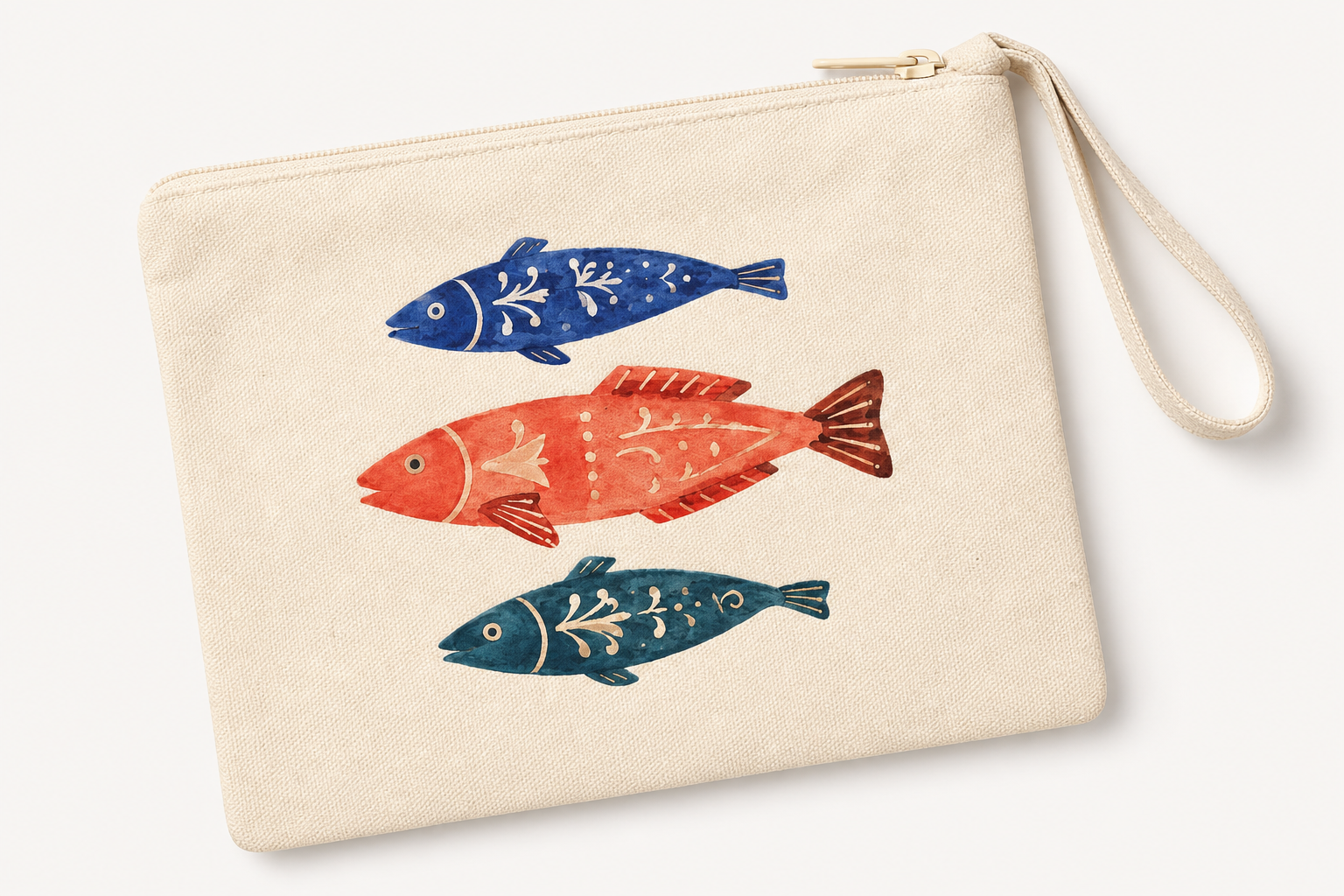 Painted Fish Costa Brava Travel Pouch