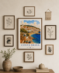 Costa Brava Spain Coastal Print Poster | Vintage Travel Wall Art