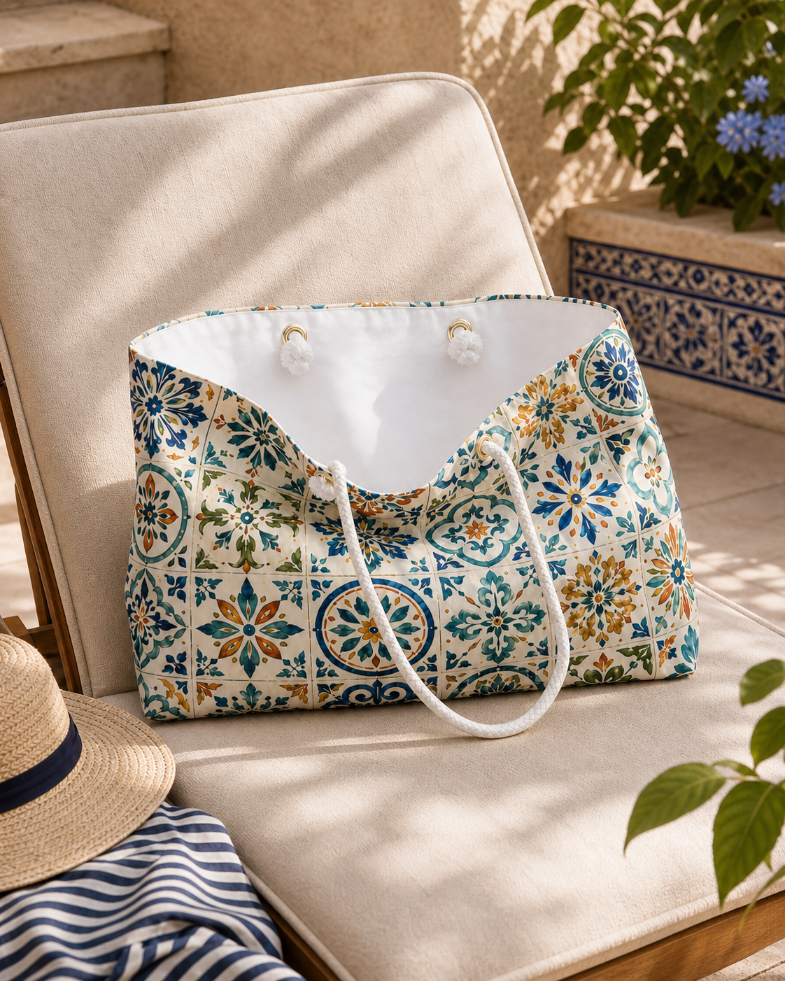 Costa Brava Boho Tile Weekender Bag